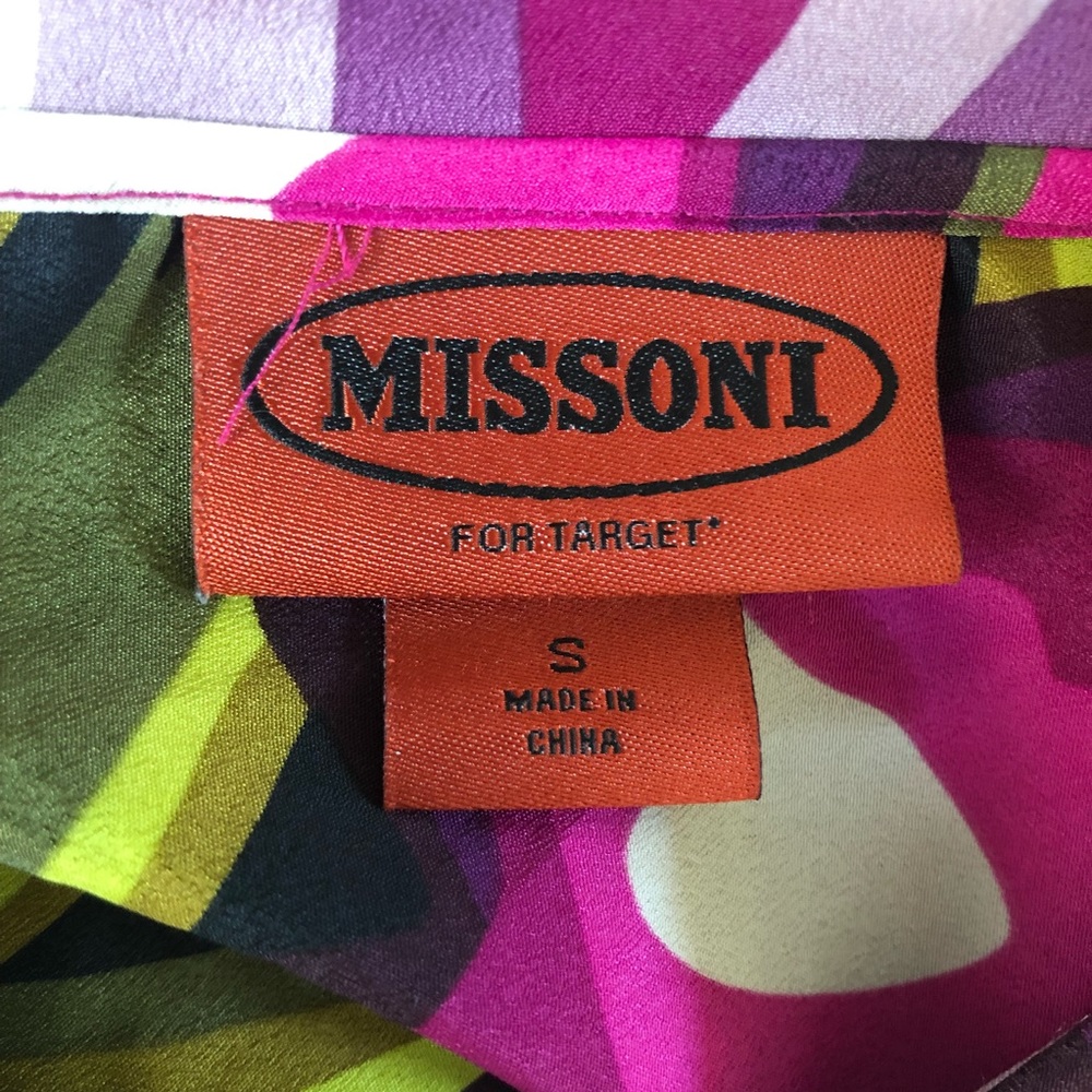 Missoni for Target Floral Button Down Blouse Top - Picture 7 of 9